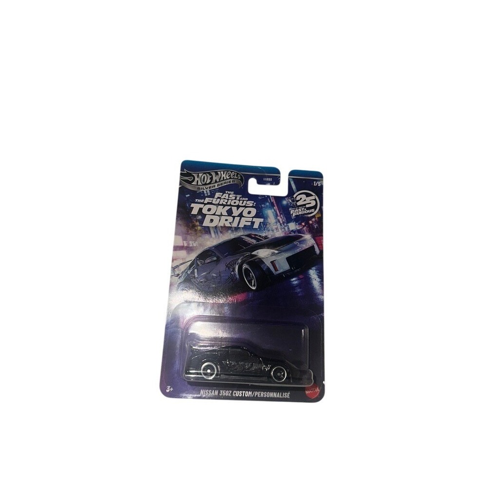 Hot Wheels Fast & Furious Tokyo Drift Nissan 350Z Custom Black 1/5 HNR88 Silver